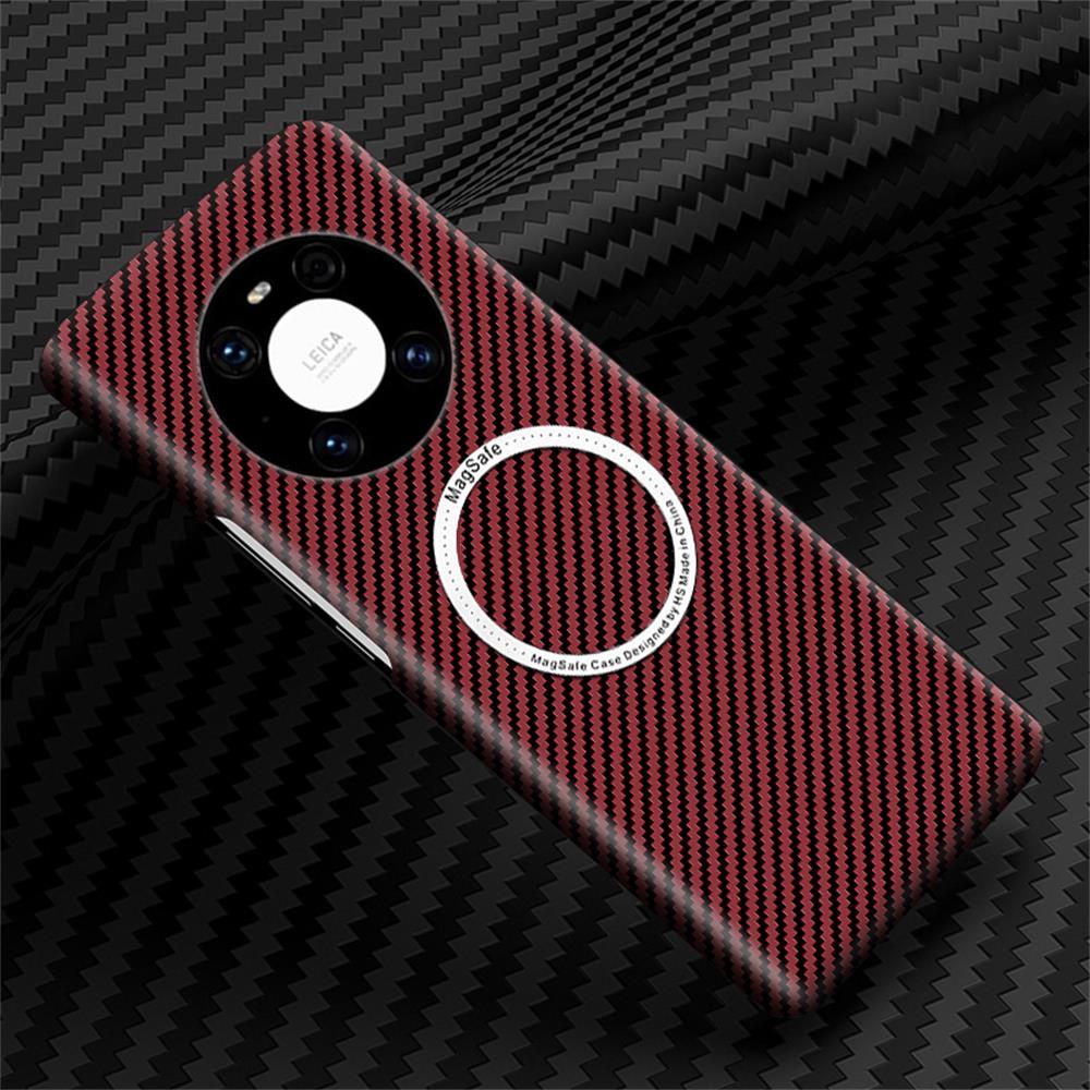 Ốp Điện Thoại Sợi Carbon Từ Tính Chống Sốc Cho HUAWEI Mate 40 Pro RS