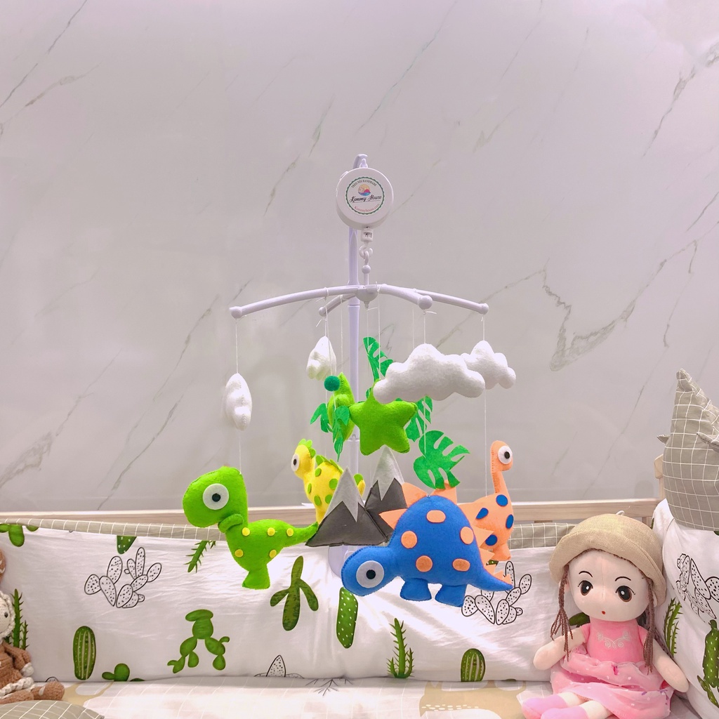 Mẫu treo nôi handmade khủng long kỉ Jura