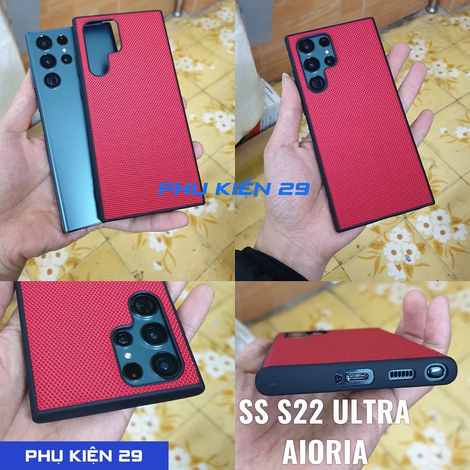 Ốp lưng AIORIA chống sốc,chống va đập lưng vải cao cấp