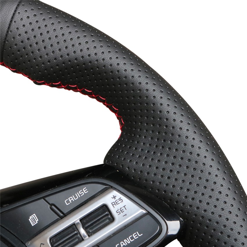 Bọc vô lăng xe Kia Cerato, Kia K5 2019, Kia Seltos Delux bằng da nappa cao cấp