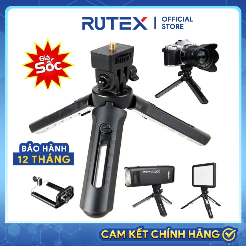 Chân chụp ảnh Mini Cho Điện Thoại - Máy Ảnh mini Xếp Gọn 3 Chân Tripod Support MT01 Xoay 360 Độ Chắc Chắn