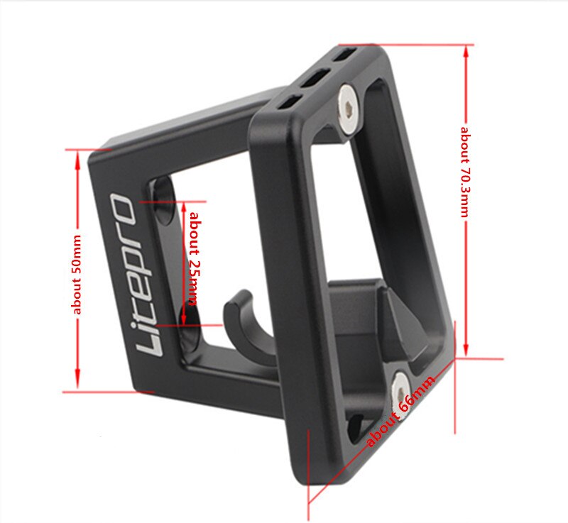 LITEPRO Giá Đỡ Đồ Dùng Gắn Phía Trước Yên Xe Đạp Hình Mũi Heo Gấp Gọn Tiện Dụng Cho Brompton