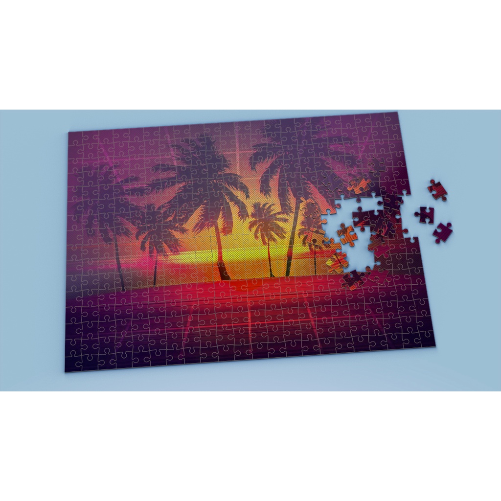 Tranh ghép hình Artistic - Tranh ghép hình RETRO - Mẫu 2 - Nhận in theo yêu cầu