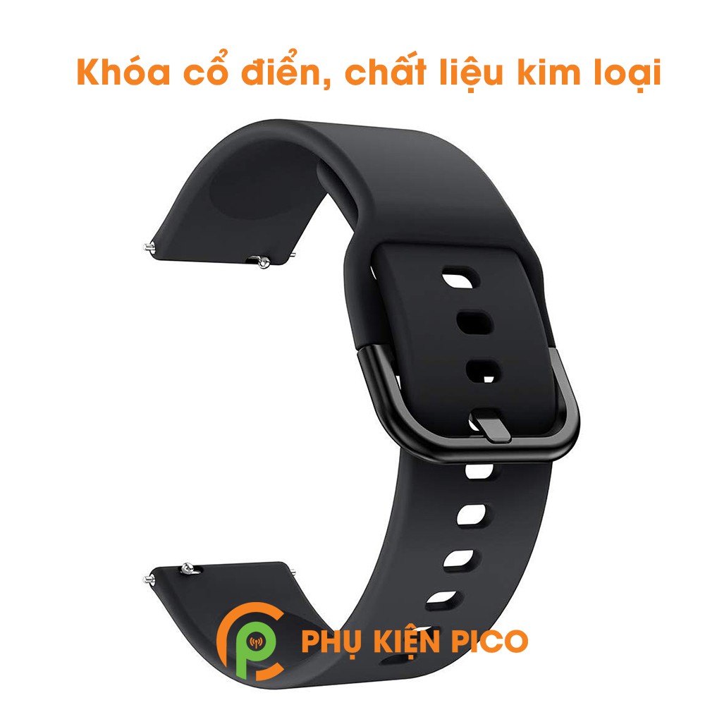 Dây silicon đồng hồ Samsung Galaxy Watch Active 2 bản 20mm màu đen size S