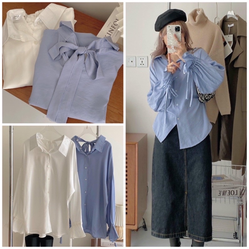 [RẺ VÔ ĐỊCH] HÀNG SẴN Áo Sơ Mi Đũi Oversize Đủ Màu