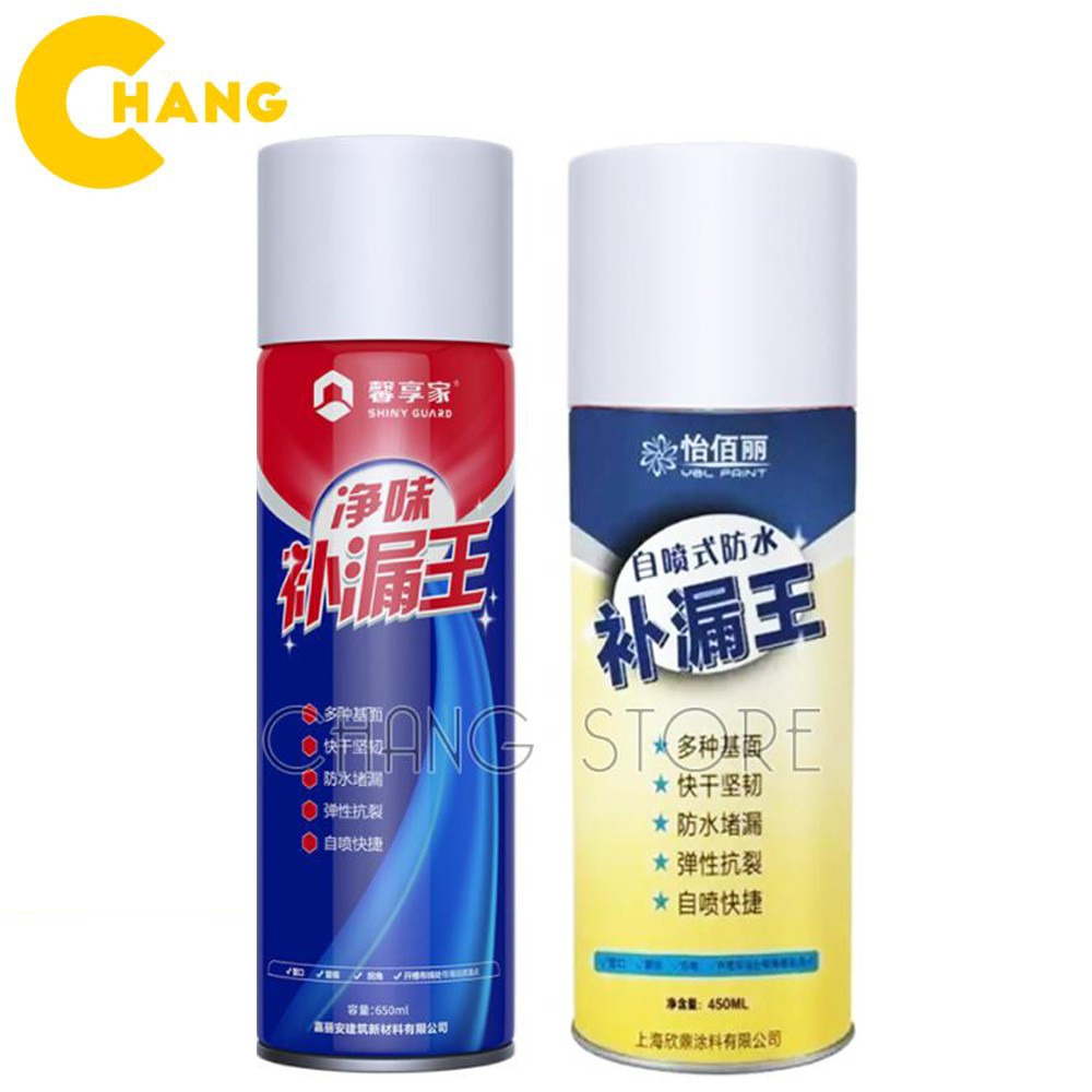 Bình xịt chống thấm, bình xịt chống dột công nghệ NANO bảo vệ mái nhà, tường, ống nước có 2 màu đen, trắng