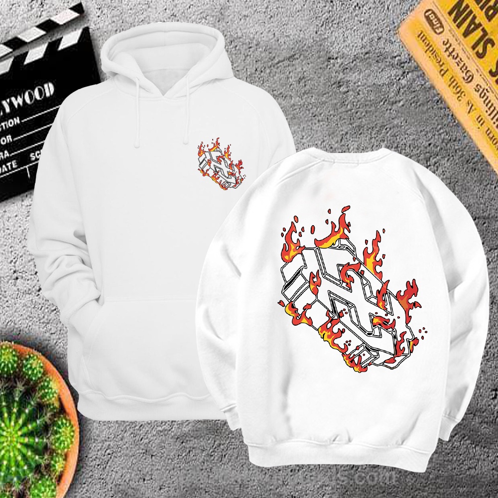 Áo hoodie sweater nỉ unisex form rộng highclub lửa freeship toàn quốc M122 | BigBuy360 - bigbuy360.vn