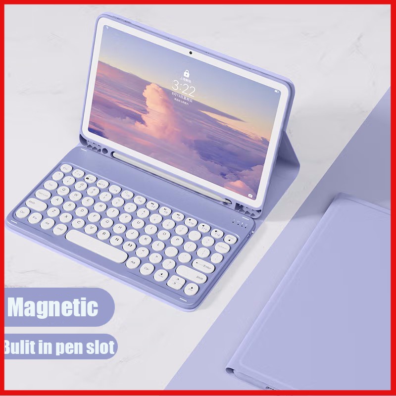 Bao Da Máy Tính Bảng Kèm Bàn Phím Bluetooth Không Dây Cho Samsung Galaxy Tab S8 X700 X706 S7 S6 Lite A7 10.4 A8 10.5 2021