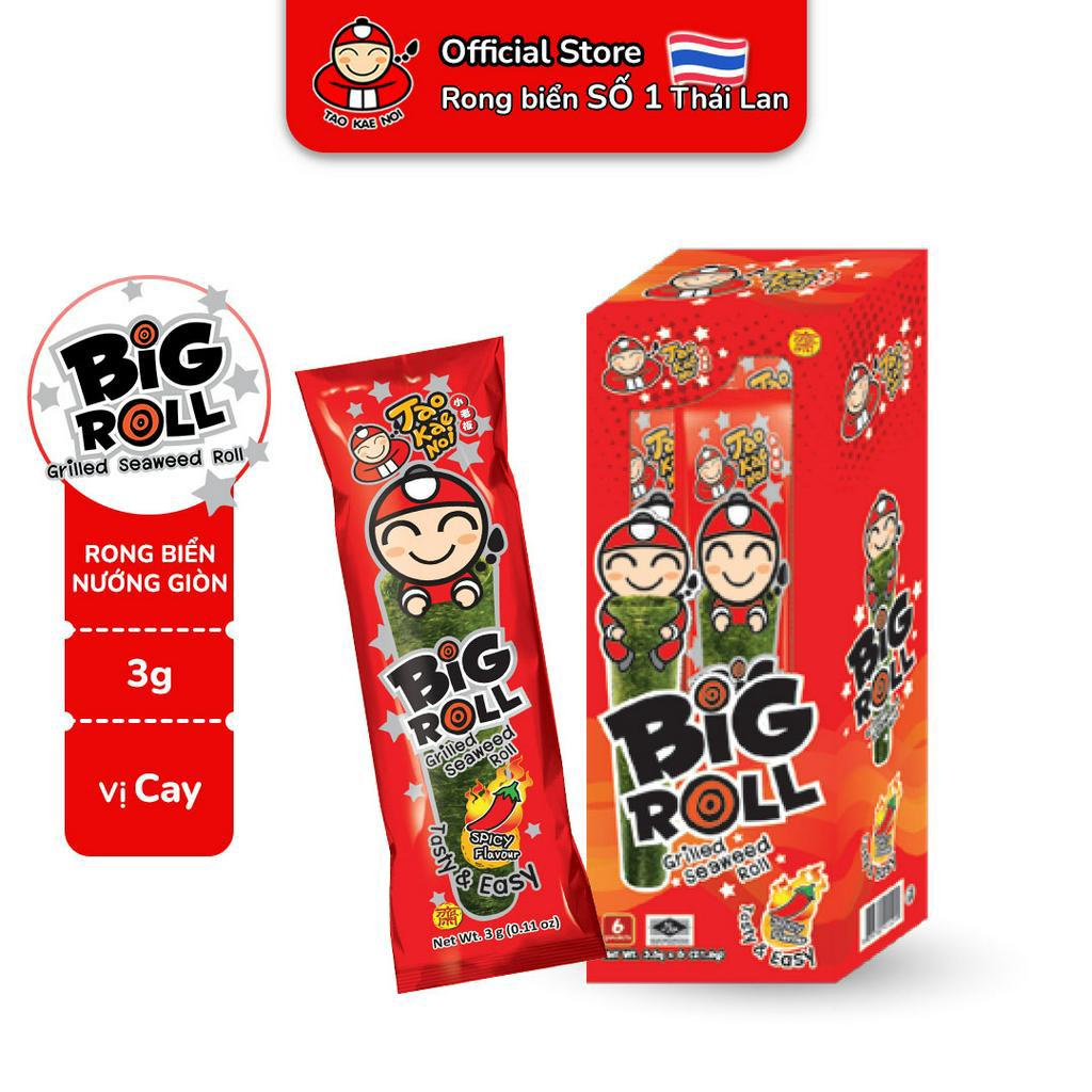 Thùng Snack Rong Biển Taokaenoi BIG ROLL Nhiều Vị