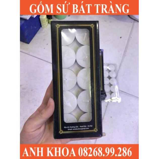 Vỉ 10 nến đốt tinh dầu - Gốm sứ Bát Tràng Anh Khoa