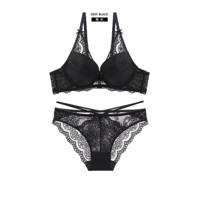 Bộ đồ lót Vic ren 3/4 BL