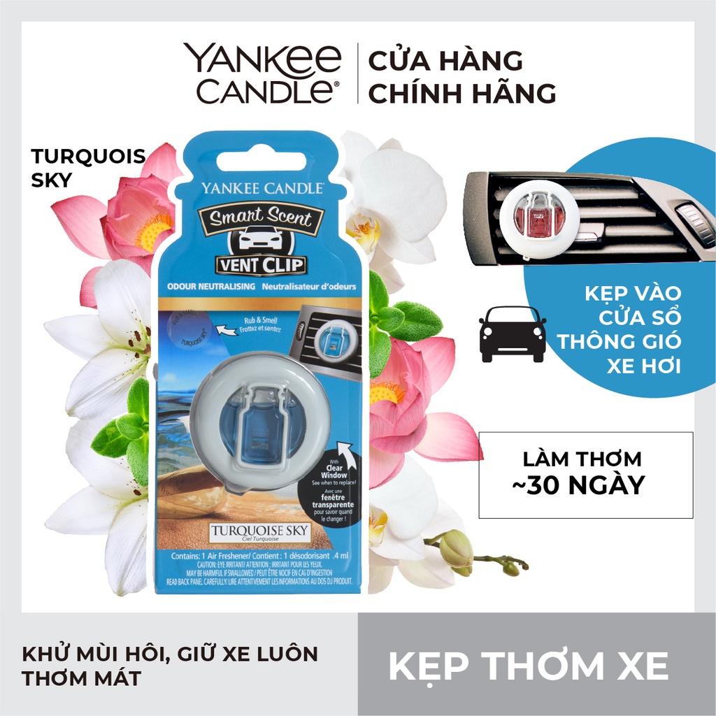 Kẹp thơm xe Yankee Candle - Turquoise Sky