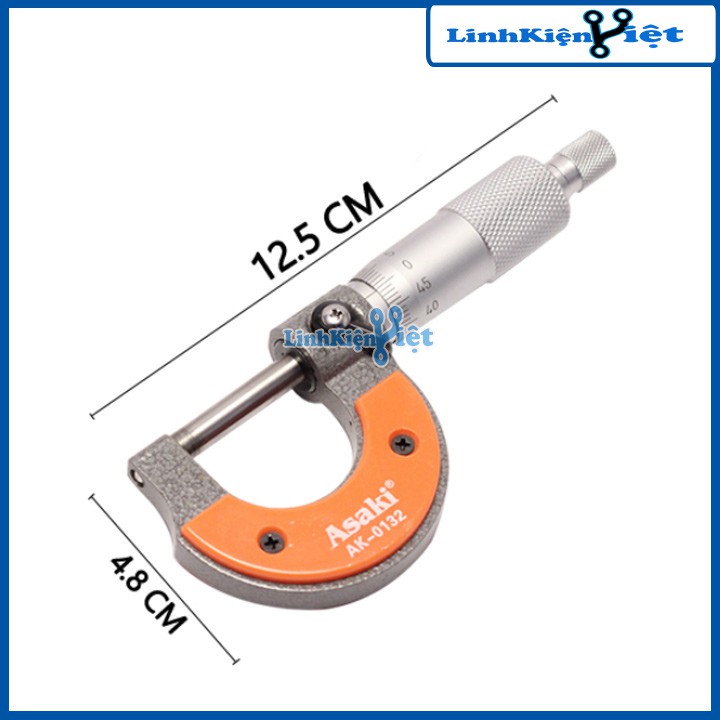 Sản phẩm Panme  Asaki AK-0132 0-25mm