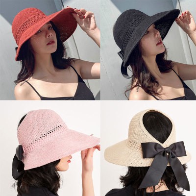 Nón Đi Biển , Mũ Cói Đi Biển, Che Nắng , Mưa, Có Nơ , Hở Sau, Kiểu Dáng Trẻ Trung