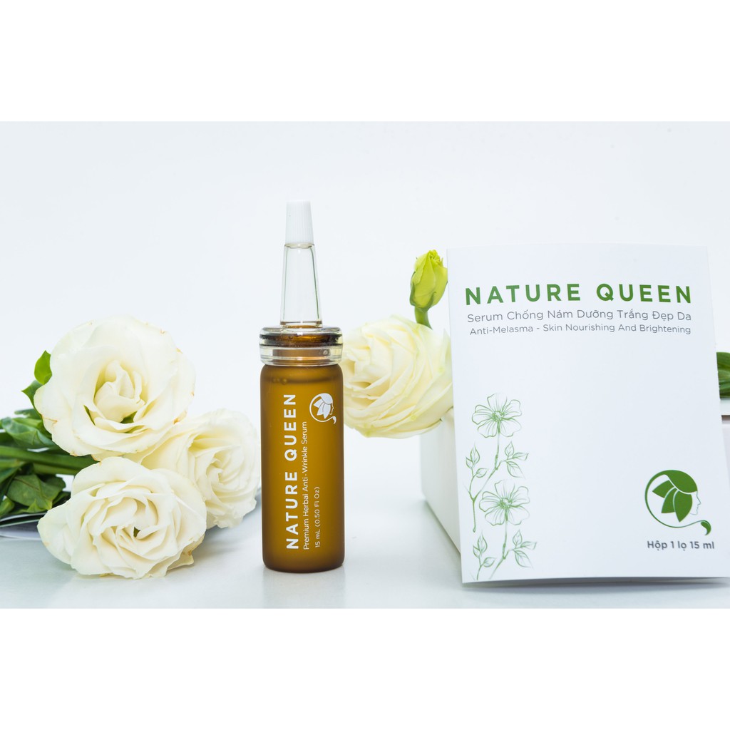 [Mã FMCGM100 - 10% đơn 500K] Serum chống nám, dưỡng trắng da Nature Queen 15ml - Sao Thái Dương