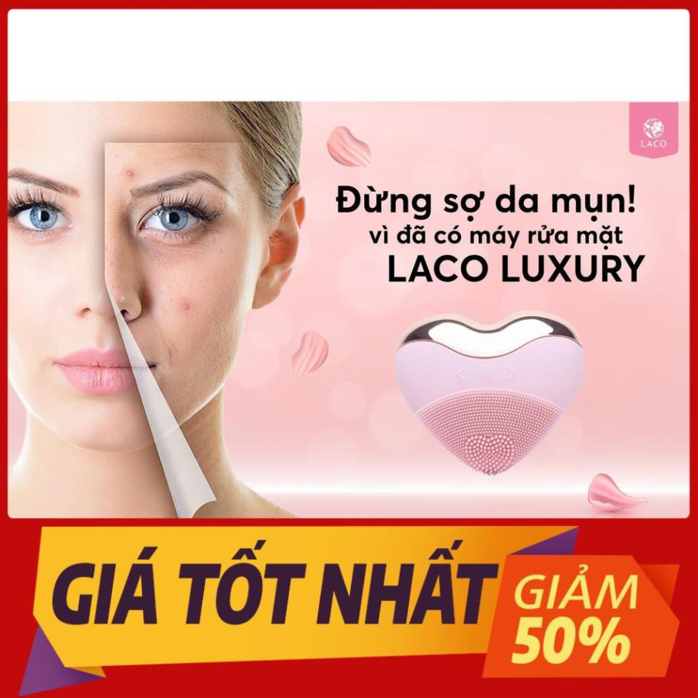 [ HÀNG CHÍNH HÃNG ] [Bảo hành 2 năm] Máy rửa mặt Foreo Luna Mini 3 với Máy Rửa Mặt Laco Luxury - Picenka - MRMLC01