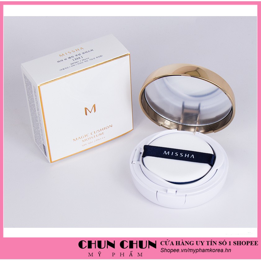 [Hàng Auth Hàn Quốc] Phấn nước Missha M Magic Cushion SPF 50+ PA+++ Hàn Quốc KÈM 1 LÕI [Cam Kết Hàng Chính Hãng]