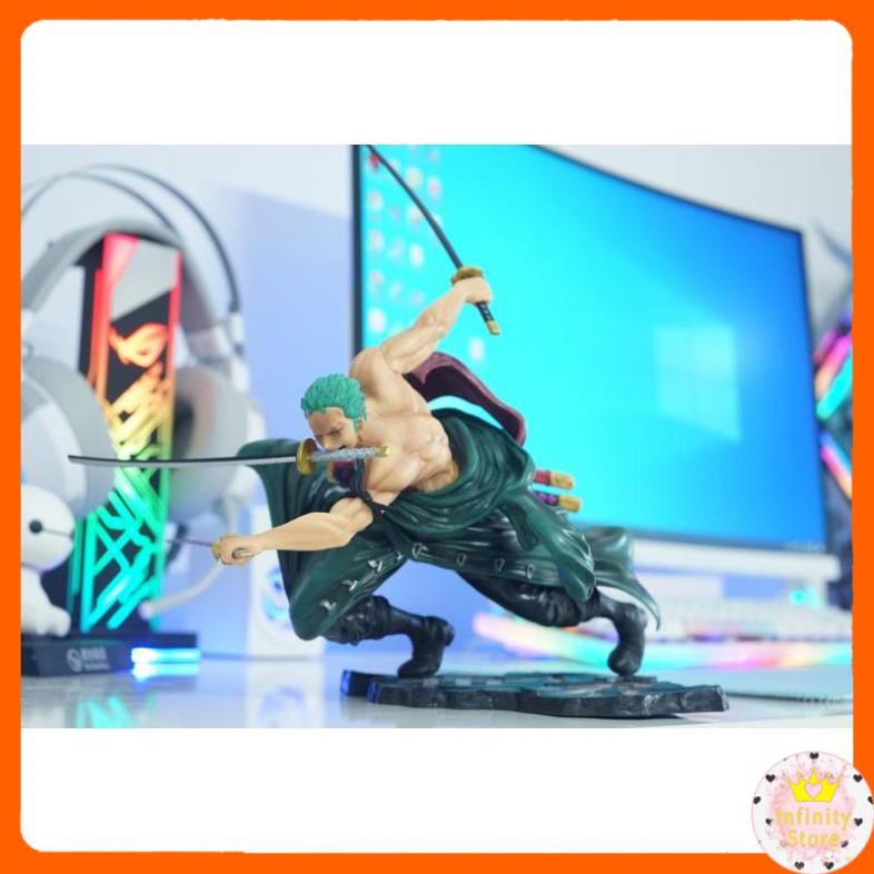 MÔ HÌNH ZORO MÚA KIẾM 20CM INFINY DECOR