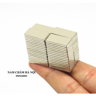 Nam châm đất hiếm siêu mạnh, lực hút vĩnh cửu, kích thước 20x10x2mm