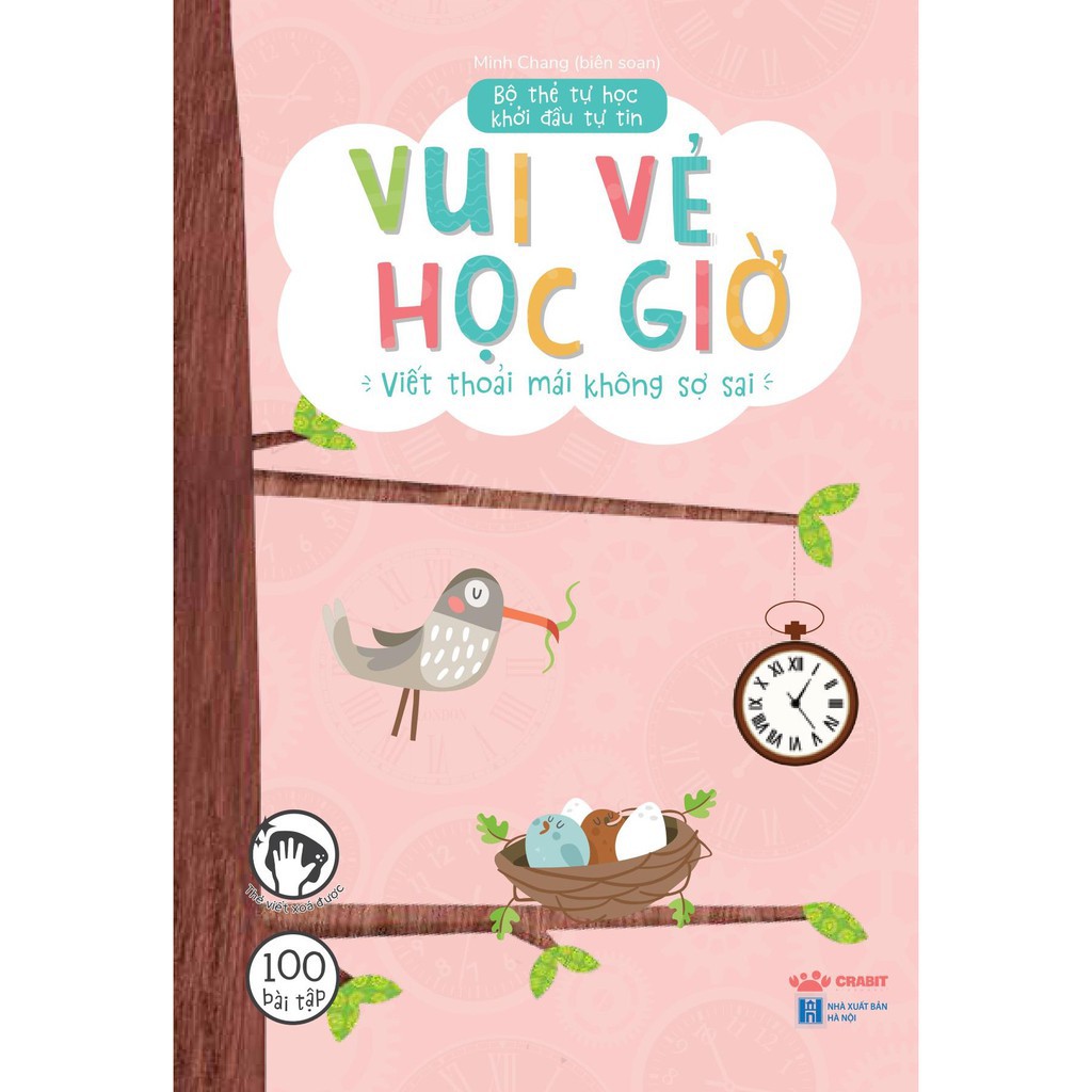 Flashcards - Bộ thẻ Vui Vẻ Học Giờ (Dành cho trẻ từ 3 tuổi) - Crabit Kidbooks