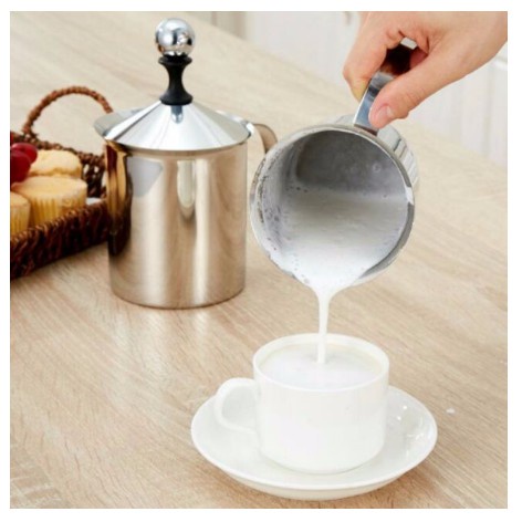 ﹊♠✇Ca đánh sữa lạnh latte 400ml - 800ml (ca sục inox làm cà phê bọt)