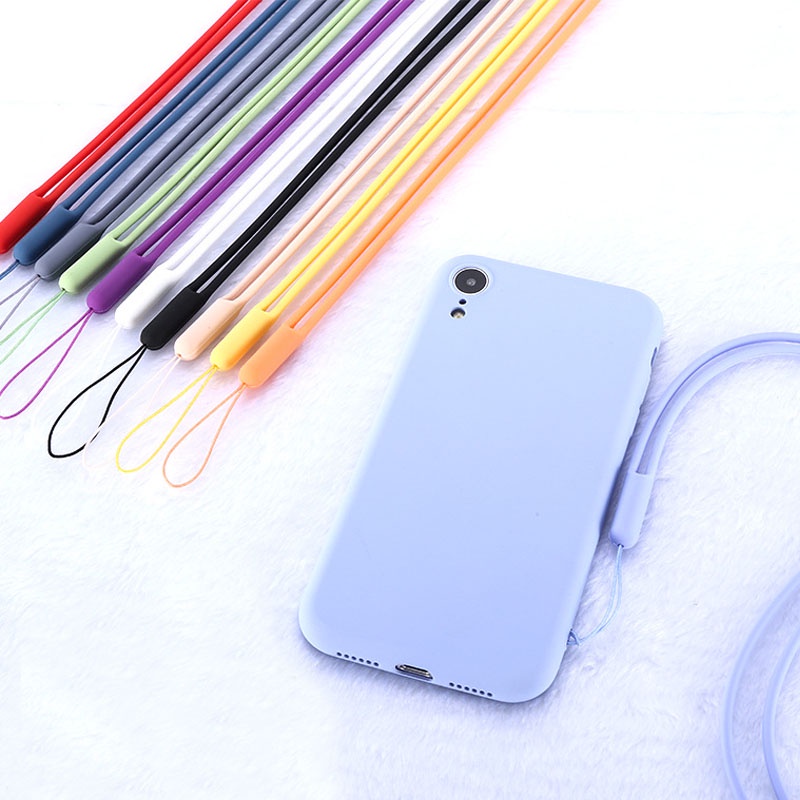 Dây Đeo Điện Thoại / Thẻ ID Bằng Silicon Dài Tiện Dụng