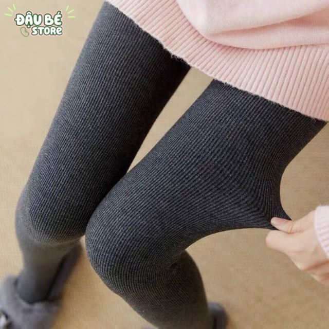 QUẦN LEGGING ÔM BODY CHẤT LEN TĂM CẠP CAO GEN BỤNG SIÊU CO GIÃN - QUẦN DÀI NỮ LÓT NỈ SIÊU ẤM HÀNG LOẠI 1 - DAUBE - Q039