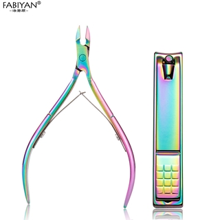 Bộ 2/4/13/14 Dụng Cụ Làm Móng FABIYAN Bằng Thép Không Gỉ Cắt Tỉa Móng Tay/Móng Chân/Lớp Biểu Bì Và Gỡ Móng Sơn Gel UV