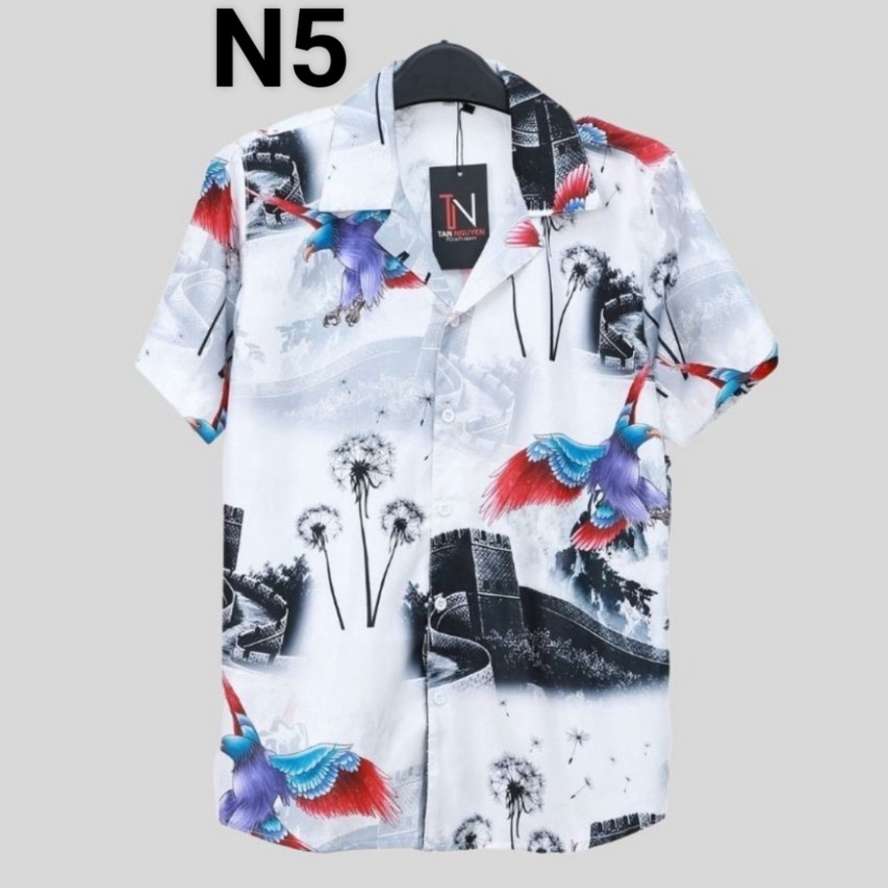 Áo So Mi Ngắn Tay UNISEX Cổ Vets Nam ,Nữ Chất Liệu 3D Lụa Hàn Quốc chống Nhăn Mèm Mịn T&T_store