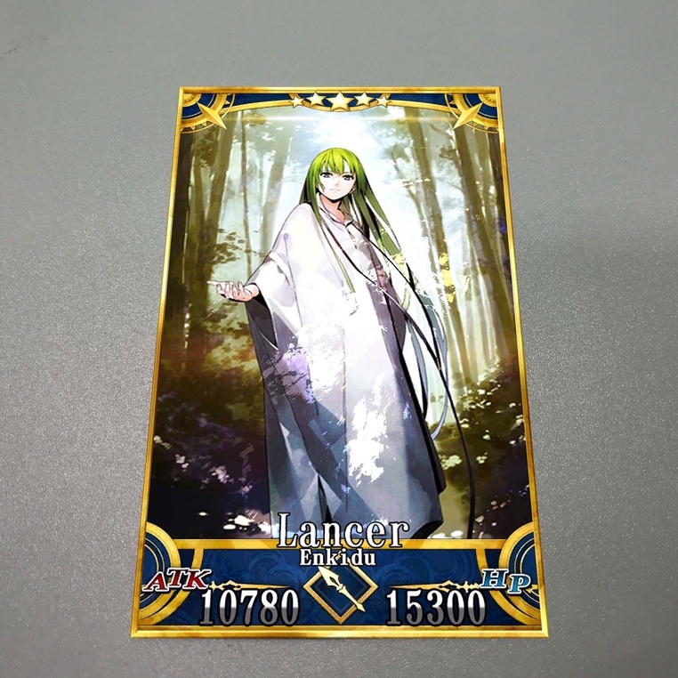 Thẻ bài custom card bánh xốp anime Fate/Grand Order FGO để sưu tầm tự chọn Enkidu