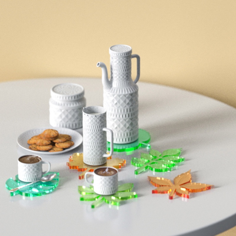 Khuôn Silicone Làm Giá Đỡ Cốc / Trái Cây Diy