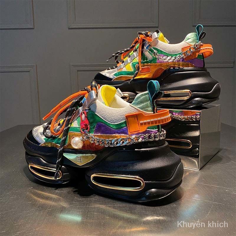 Giày da mềm đế dày phong cách thời trang xuân hè