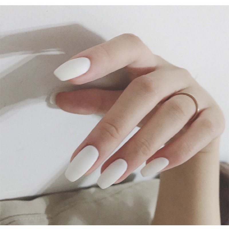 Bộ 24 móng giả D012 dáng móng dài ( Tặng kèm keo và dũa )