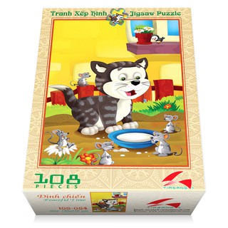 Tranh xếp hình 108 mảnh - đình chiến