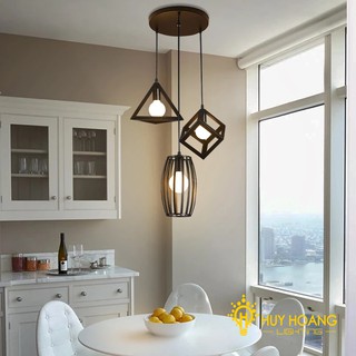Bộ Đèn Thả Cà Phê Cực Đẹp - Bộ Đèn Thả Trang Trí 3 Đèn Bóng E27