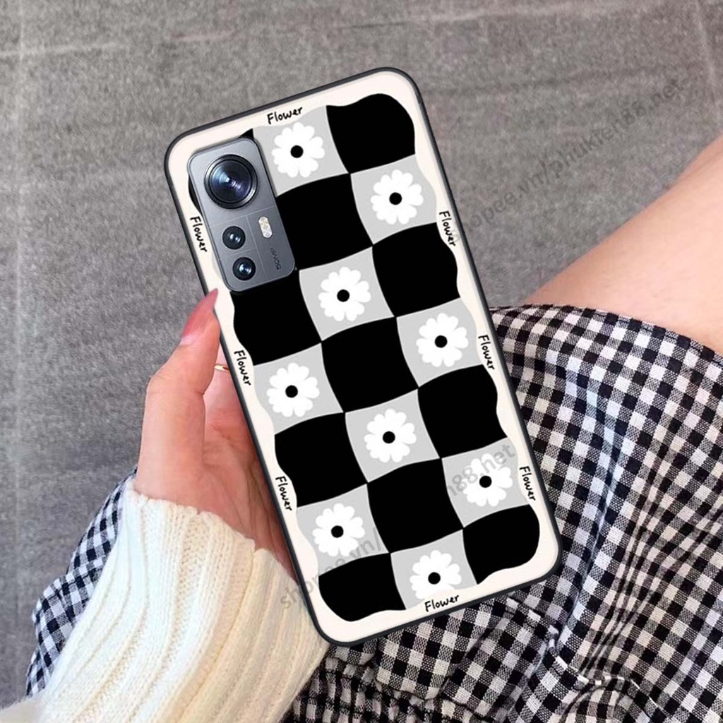 Ốp lưng Xiaomi 12 / Xiaomi 12 Pro ốp điện thoại LineBear, bé tóc xù, hoa siêu đẹp