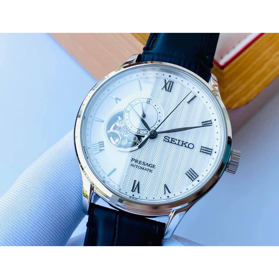 Đồng hồ nam chính hãng Seiko Presage Open Heart - SSA379J1(bản nội địa Nhật)- Máy cơ tự động - Kính Sapphire nguyên khối