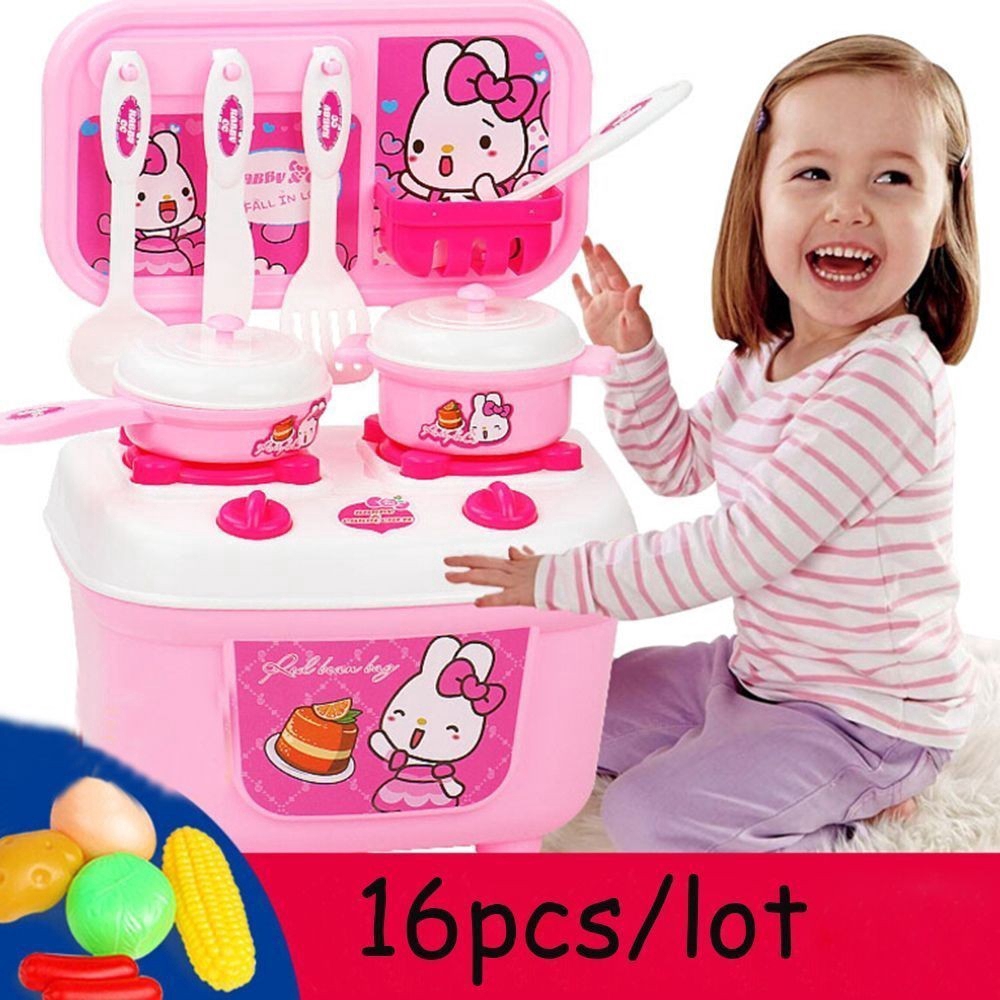 Bộ 16 món đồ chơi nấu ăn dễ thương dành cho bé gái