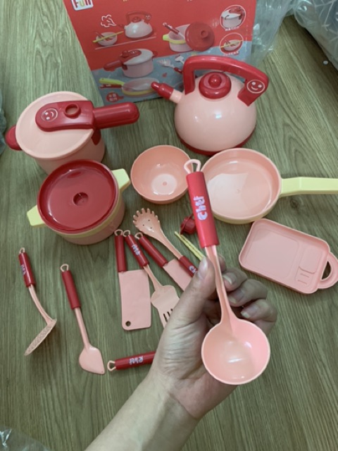 BỘ ĐỒ CHƠI NẤU ĂN CHO BÉ YÊU 16 CHI TIẾT TO XINH MẪU MỚI 2020