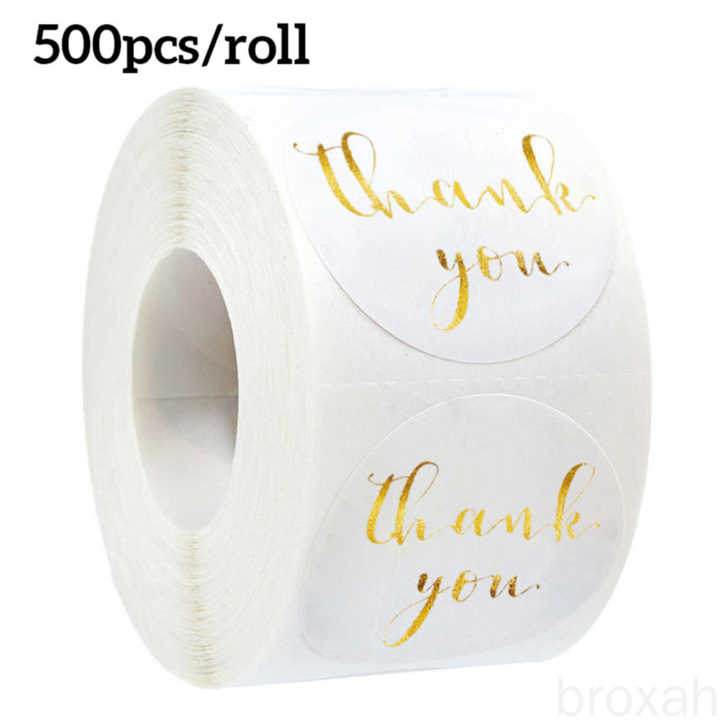 Cuộn 500 Miếng Dán Chữ Thank You