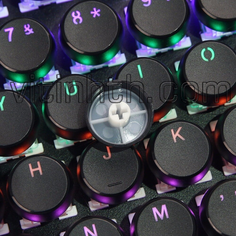 Bàn phím cơ nút tròn HP / FL ESPORTS Bàn phím cao cấp hơn 15 hiệu ứng led cực đẹp - vitinhth