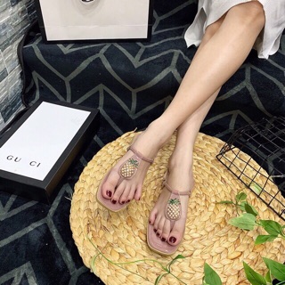 Sandal trái thơm đính đá (new )