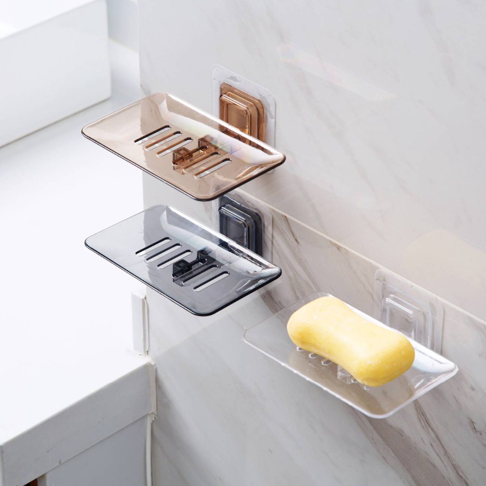 Giá Đỡ Xà Phòng / Miếng Bọt Biển Gắn Tường Tiện Dụng Cho Phòng Tắm