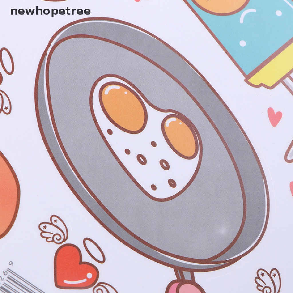 Sticker Vinyl Dán Tường Tự Dính Họa Tiết Thức Ăn Dùng Trang Trí Nhà Bếp