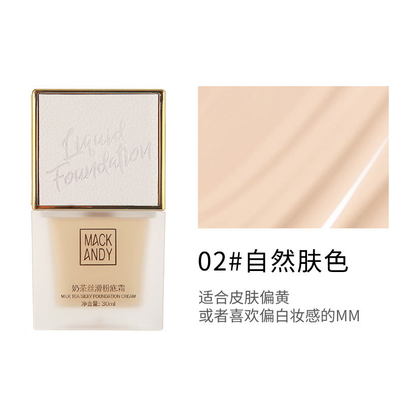 [Hàng mới về] Kem nền che khuyết điểm dạng lỏng chống thấm nước trang điểm trắng sáng tự nhiên | BigBuy360 - bigbuy360.vn