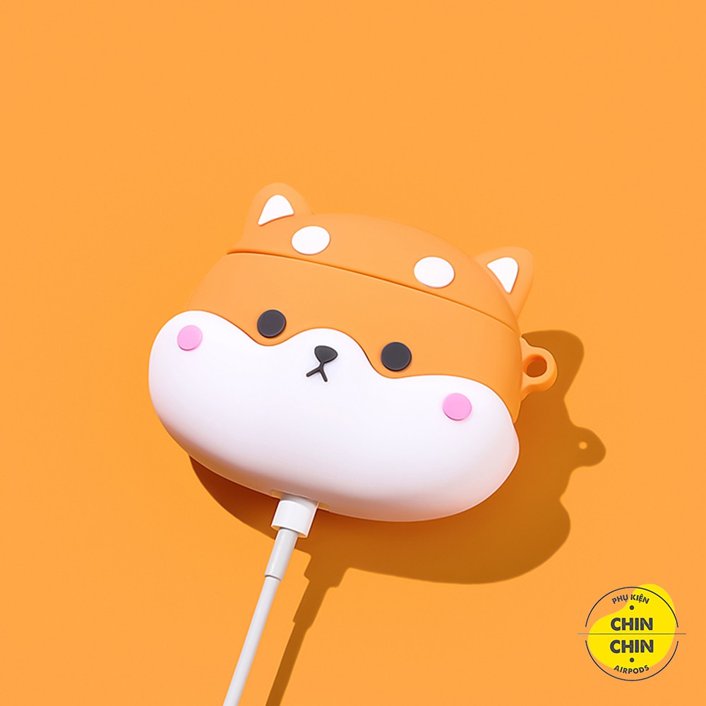 Vỏ Case Bảo Vệ Đựng Tai Nghe Airpod 1 2 Pro Hình Thú Chất Liệu Silicon Dẻo - Chinchin Case