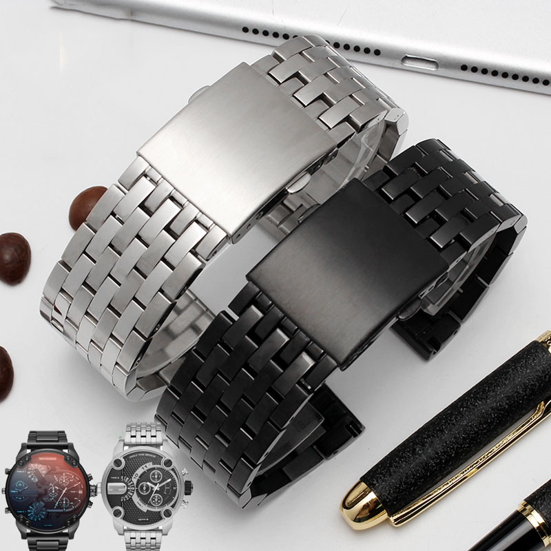 Dây Đeo Đồng Hồ Bằng Inox Rộng 22 24 26 28mm Cho DZ4318 DZ4323 DZ4316 DZ7395 DZ7305 DZ7330 4358