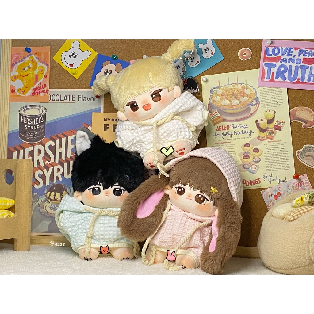 Áo hoodie cho doll 10cm 15cm 20cm - Outfit doll 10cm 15cm 20cm