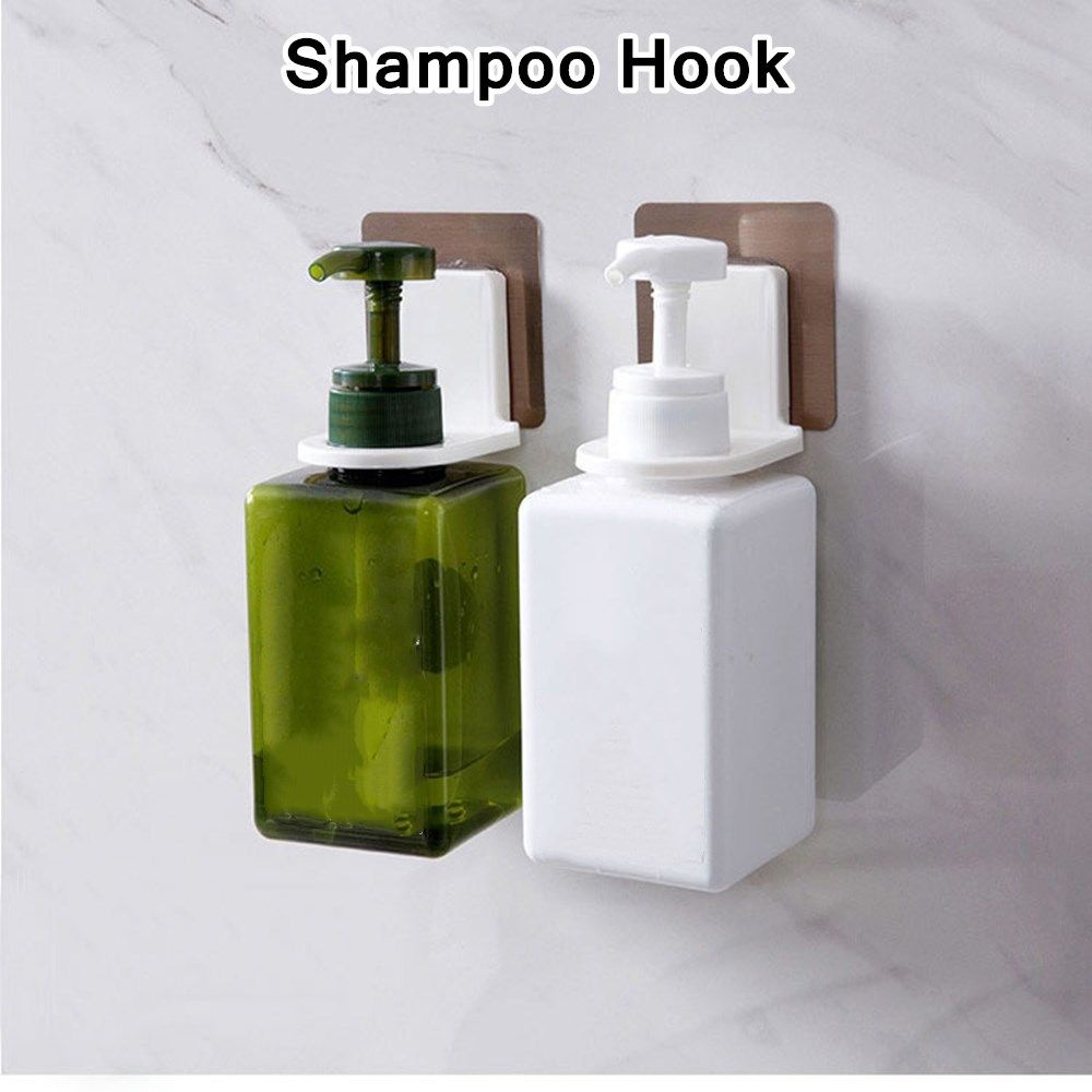 Móc treo chai xà phòng / dầu gội gắn tường tự dính chống nước chống ẩm cho nhà tắm