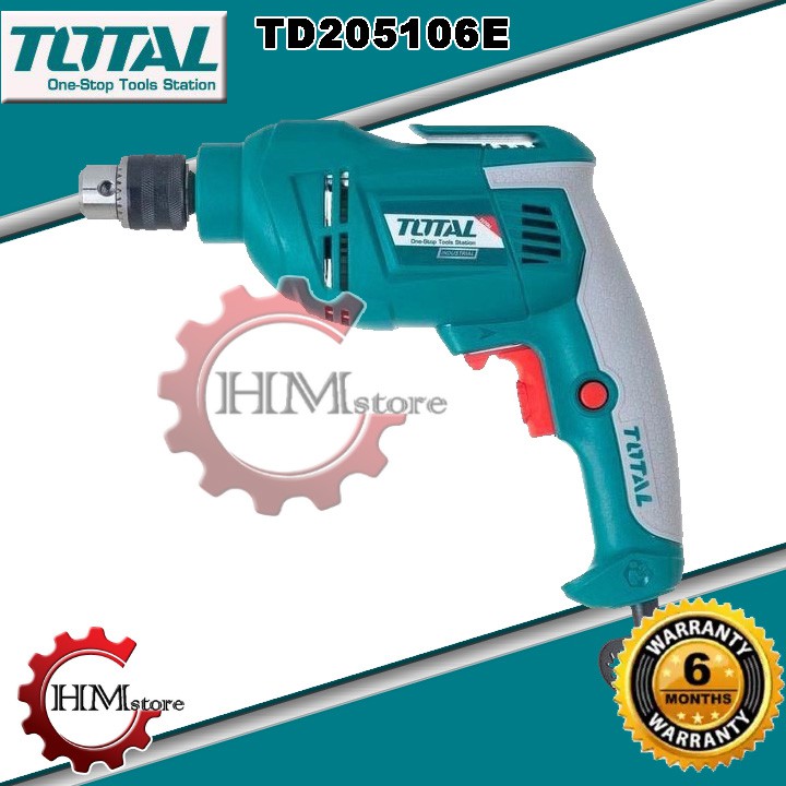 [Chính hãng] Máy khoan vặn vít cầm tay Total TD205106E- Khoan vặn vít 10mm 500w Bảo hành 6 tháng